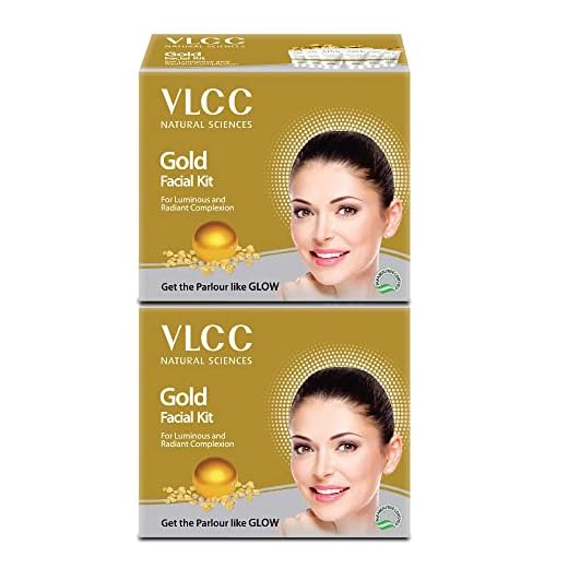 Vlcc Gold Facial Kit - 60G (Pack Of 2)