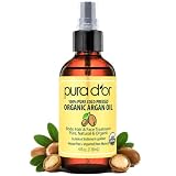 PURA D'OR USDA Organic Moroccan Argan Oil–100% Pure Cold-Pressed Virgin Grade–Treatment for...