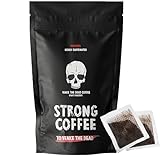 Strong Coffee to Wake the Dead – Ultra High Caffeine, Intense Bold Flavour, Dark Roast, Powerful Energy Boost (50 individual brew bags)