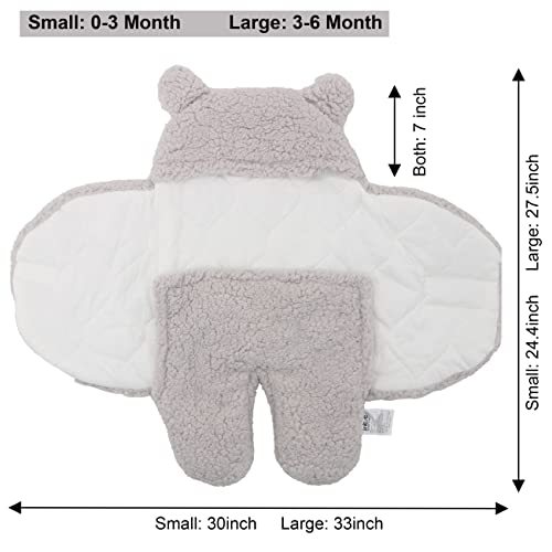 Intoto Babyhero Baby Swaddle Blanket, 0-3 Months Newborn Wrap Sleepsack With Hood For Head-To-Toe Comfort – Gender Neutral Wearable Blanket 3-Ply Cotton And Wool Design ( Gray ) #TOP7