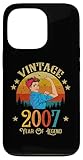 custodia per iphone 13 pro regalo di compleanno vintage 2007 per donne divertente 18 anni regalo