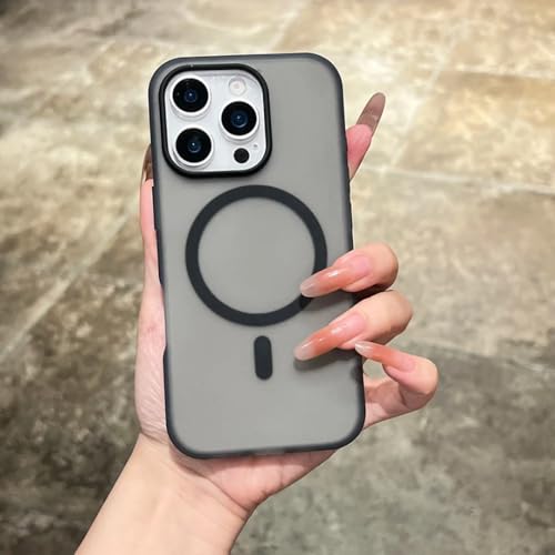 Coque iPhone 15 mate pour charger sans fil en voyage et au bureau