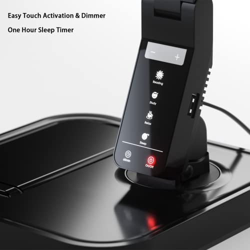 Fugetek Led Desk Table Lamp, 14W, 530 Lumens, Wireless Charger & Usb Charging Port, Dimmable Eye-Caring, 5 Brightness & 4 Light Modes, Adjustable Arms, Touch Control, Auto Sleep Timer #TOP4