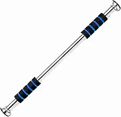 Barra P/Flexão Exercícios Treino Regulável 62 A 100 Cm Fixa