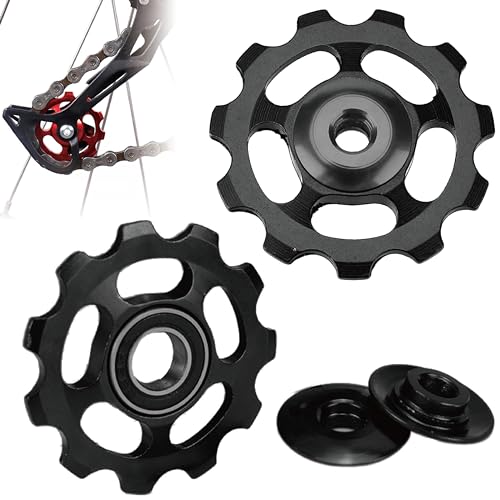 VANSIHO Jockey Wheel Pulley for Shimano Sram MTB Road Bike Derailleur 11T 3/32'' (Black)