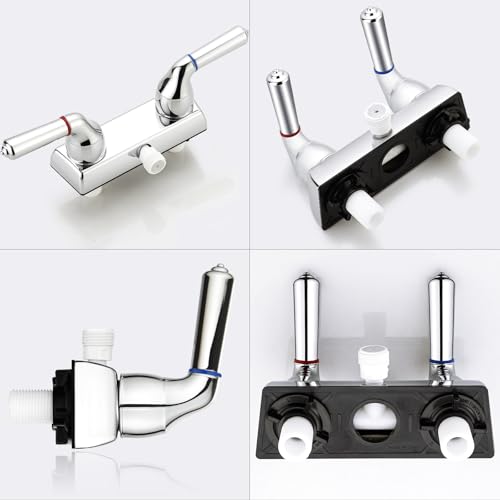 image for LavishStream RV Shower Faucet, 4 inch Rv Shower Valve Diverter with Du