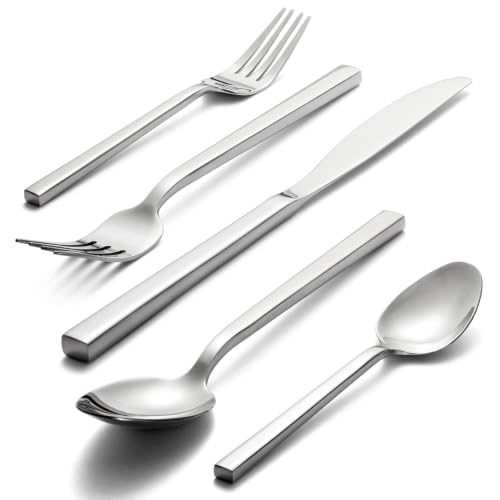 Alata Cube 20-Piece Stainless Steel Flatware Set