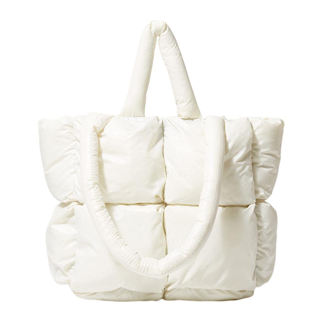 MYADDICTION Winter Padded Shoulder Bag Handbag Tote Women Wallet 36x28x12.5cm White Clothing, Shoes & Accessories | Womens Handbags & Bags (B0BSNNTFRS) Amazon Price History, Amazon Price Tracker