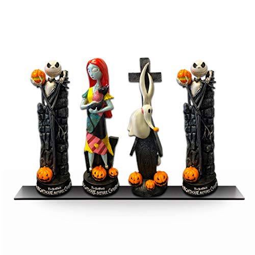 Nightmare Before Christmas Figurines Set ~ 4 Pack Figure Statues Featuring Jack Skellington, Sally, And Zero (Nightmare Before Christmas Decorations) #TOP1
