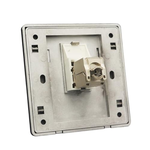 Plaque murale RJ45 CAT7 noire pour supprimer les câbles internet apparents dans le salon