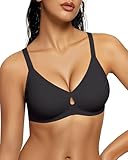 LetsJoli Black Bra Wireless Bras for Women No Underwire Seamless Support and All Day Comfort Tshirt Bras Early Fall Fashion(Black 2XL)