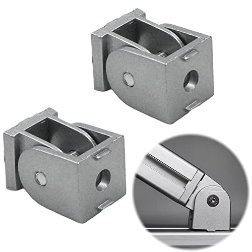 Conector de Ángulo Bisagra Perfil de Aluminio 2 Piezas Ranura 6 Aluminio de Aleación de Zinc...