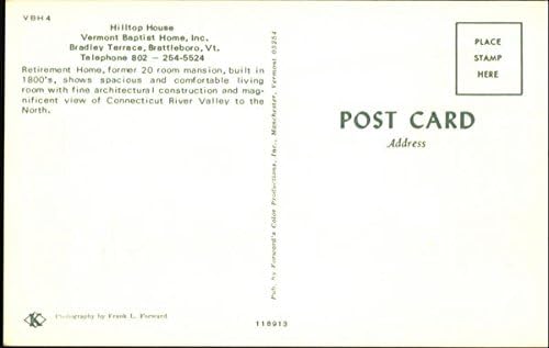 Miniatura 2 de Hilltop House Brattleboro, Vermont VT Original Vintage Postcard