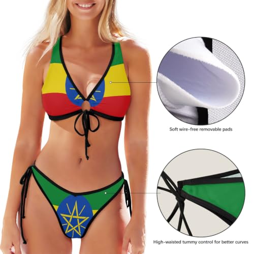 Bikini triangular de Etiopía cómodo para conseguir un bronceado uniforme 5