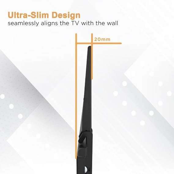 Ultra Slim Flat TV Wall Mount Bracket for Samsung - 98 Class Q80C QLED 4K Smart TV - QN98Q80CAFXZA - Low Profile Design Heavy Duty Steel Flat to Wall Easy Installation