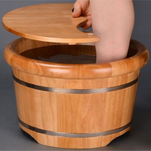 Balde de Madera para Spa de Pies con Tapa miniatura 5