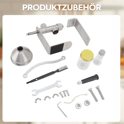 Foto von Zertylre Manuelle Ölpresse, ölpresse kaltpressung, handölpresse für Erdnuss-, Sesam-, Leinsamen- und Rapsöl zum physikalischen Pressen und kontinuierlichen Auspressen,Edelstahl-Ölextraktor