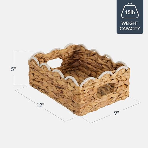Best-Choice-Products-9x12-Scalloped-Shelf-Baskets-Woven-Storage-Bins-Storage-Organizers-for-Pantry-Living-Room-Bedroom-Nursery-Laundry-4-Pack-Natural-with-White-Trim
