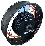USA Warehouse ! QS 205 170mm Dropout 5000W Fat Motorwheel with Spokes,20 * 4.0 100mm Fat Width Rim with 3T /3.5T/4T/5T QS 5000W Fat motorwheel with Single Freewheel (3T ; 20 * 4.0)