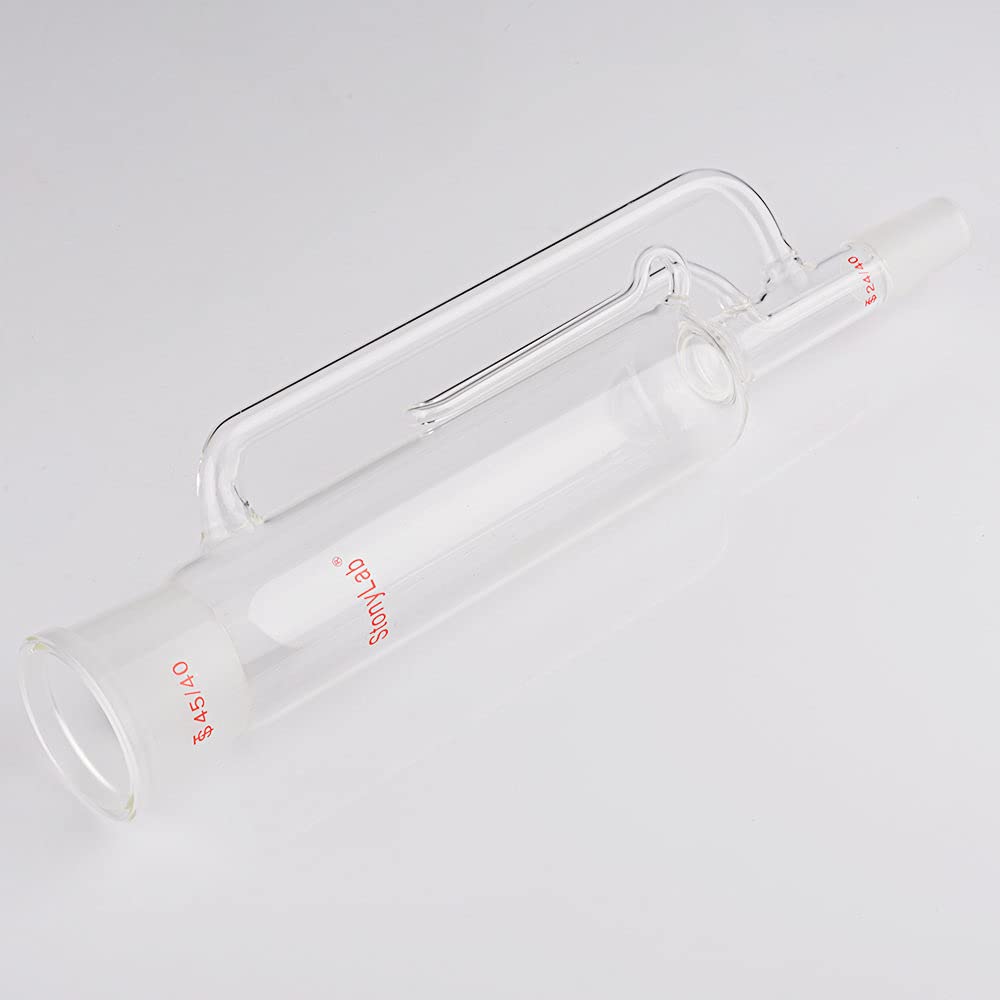 stonylab Extractor Soxhlet de Vidrio de Borosilicato, Junta Superior 45/40, Junta Inferior 24/40, Comúnmente Utilizado en la Extracción de Aceites Esenciales