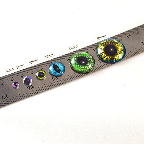 30Mm Moose Glass Eye For Taxidermy Sculptures Or Jewelry Making Pendants Crafts Art Doll Wire Wrapping Diy Flatback Cabochon #TOP4