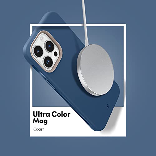 Image of Spigen Cyrill UltraColor Mag | iPhone 14 Pro Case | Blue Navy iPhone 14 Pro Back Cover | TPU+Poly Carbonate - Coast