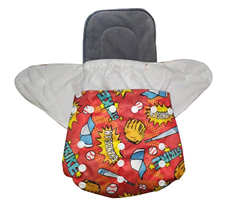 Image of Babymoon (Set of 2) Reusable Cloth Diaper, Premium Adjustable Size Waterproof Washable Pocket Cloth Diaper Nappie