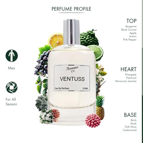 Image of Ventuss Luxury Men Eau De Parfum | Woody Fruity Sweet | Perfume Spray for Man | Strong & Long Lasting Fragrance | Luxury Gift for Him | 100 ml