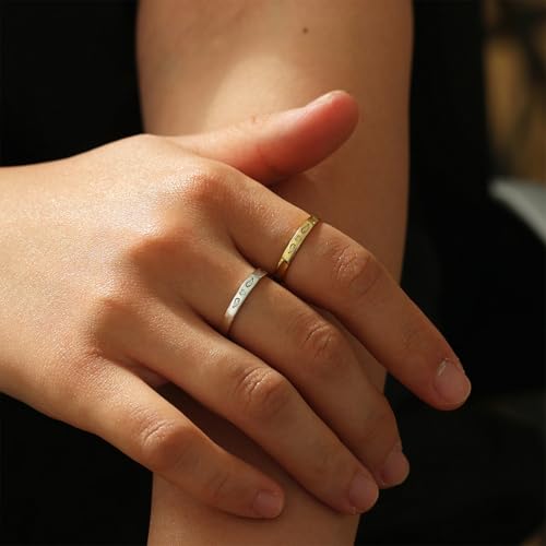 Tiny Heart With Wings Circle Ring - Missing You Always Memorial Ring, Stackable Stainless Steel Angel Wing Heart Ring, Gifts for Loss of Loved One4