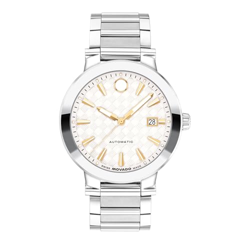 Movado Vizio Men's Watch - Swiss Automatic, Self-Winding, Stainless Steel Bracelet - Contemporary, Sophisticated Luxury Fashion Timepiece for Him - 41mm