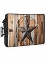 Outdoor TV Cover Vintage Star of Texas Farmhouse Barns Waterproof Weatherproof for 48 to 50 Inch Outside Flat Screen Protector Shield 48"W x 30"H x 4.5"D