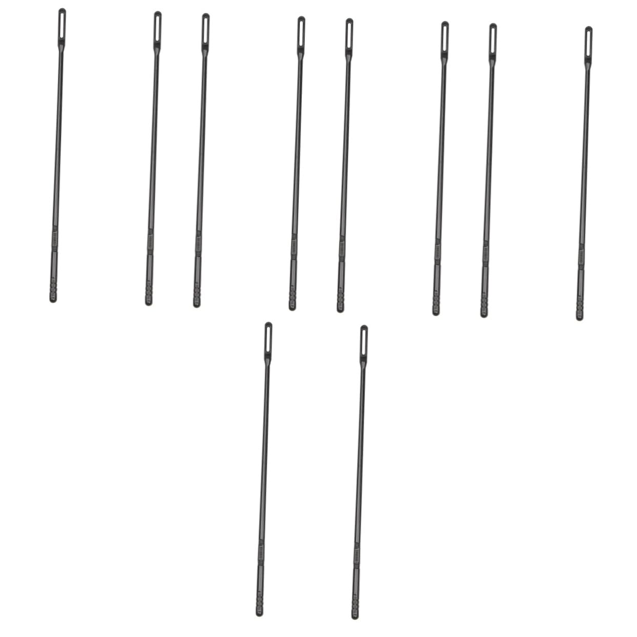 GOOHOCHY 5sets Flute Cleaning Rod Plastic Flute Cleaning Sticks Tools Non-scratch 2pcs*5