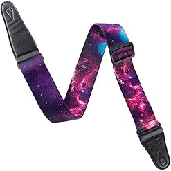 Messe Sangle de guitare vintage en polyester, sangle de guitare, sangle de guitare réglable en coton, extrémités en cuir… - Les Beatles, Paul McCartney, John Lennon, RIngo Starr, George Harrison Messe Sangle de guitare vintage en polyester, sangle de guitare, sangle de guitare réglable en coton, extrémités en cuir… – Image 3