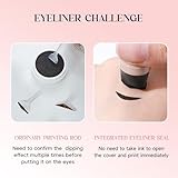 Eyeliner Stamp - Gel Eyeliner Set | New Foldable Eyeliner Stamp | Double-Ended Winged Stamp | Winged Eyeliners Stamp | Liquid Eyeliners Pens| Long-Lasting Multi-Functional Pen Tool For Makeup Beauty - Image 7