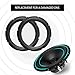10 Inch Speaker Surround Repair Kit for JBL HiVi, Rubber Woofer Edge Replacement Parts with Hole, 2 Pieces