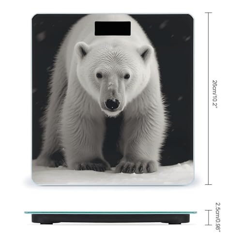 Báscula digital de baño FekiLoot con vidrio templado miniatura 2