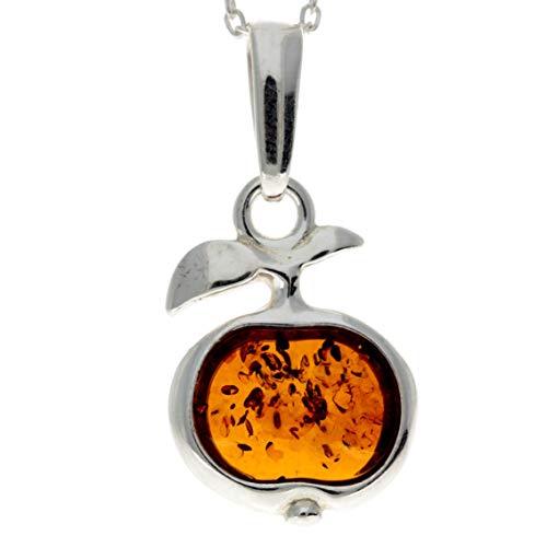Pendentif en ambre de la Baltique et argent à porter au quotidien AB200C