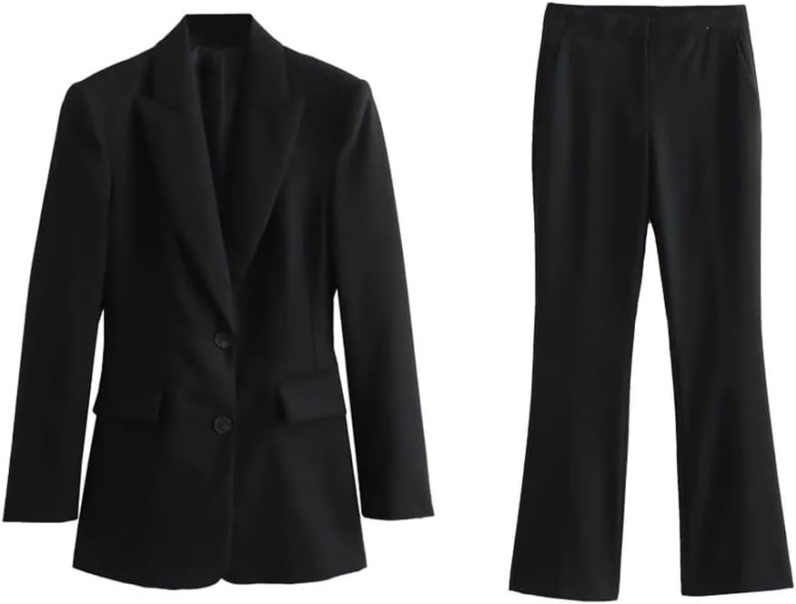 Women's Single Breasted Women's Casual Dress Slim Solid Color Office Suit