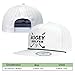 Clatnew Funny Golf Hats Funny Golf Gifts for Men,Golf Rope Hat for Men,Flat Bill Snapback Hat - White