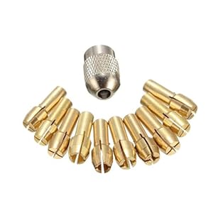 Casetlong Messingbohrer-Spannfutter Federzwingen 0,5-3,2 mm