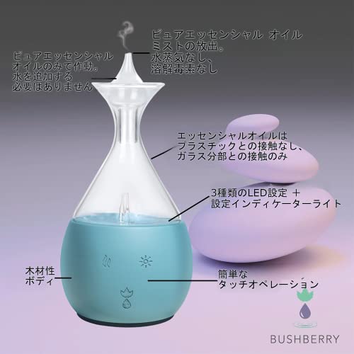 Pure Essential Oil Nebulizing Diffuser Made Of Wood And Glass. Waterless Oil Diffuser, No Heat, No Plastic Oil Contact, Classic Decorative Aromatherapy Vaporizer For Home Or Healthcare Practice. #TOP1