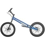 BMX 自転車 20インチBMXトライアルバイク/初心者および上級ライダー向けのトライアル、Crmoフレームおよびフォーク、ブレーキ付き（ワイヤーディスク/ 350オイルディスク）,Blue,Standard version