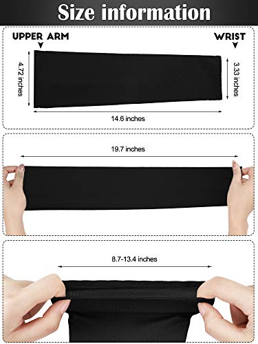 Bememo 16 Pairs Arm Sleeves for Men Women UV Protection Cooling Arm Sleeves Tattoo Sleeve Covers for Arms(Multicolor, Knitted Ice Silk)2