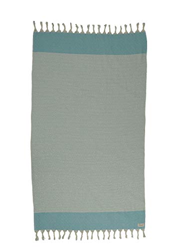 Bersuse 100% Cotton Hierapolis Turkish Towel - 37X70 Inches, Mint Green #TOP4