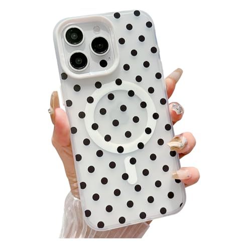 Weonmov iPhone 13 Pro MaxpCP[XAMagSafeΉA}bgϏՌیJo[AA̎qAjp̂킢ʖ͗l̓dbP[X 6.7C` - zCg