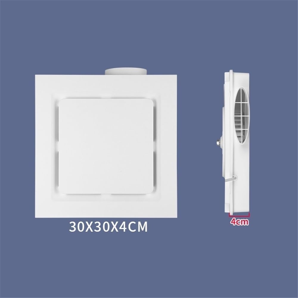 Ventilador Extractor de aire ultrafino y silencioso for cocina, 4 cm, for baño, 30 x 30 cm Cuarto de baño