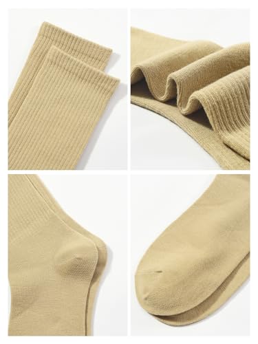 Image of HAVE A TREE 3-12 Pairs Womens Crew Lightweight Thin Calf Socks Size 6-11 | Lightweight thin crew calf socks for women, soft breathable comfort, perfect fit, durable everyday wear at great value.