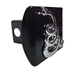 Don't Tread On Me Gadsden Flag Silver Snake METAL on METAL Black Hitch Cover