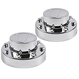2Pcs Chrome Dually Rear Wheel Center Caps Hubcaps Compatible for Dodge 2011-2016 Ram 3500 1-Ton 1...