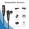 Devinal Right Angle XLR Cable, Adjustable Right-Angle Male to Straight Female Microphone Cord, 90 Degree XLR Mic Adapter for Sound Devices Mixer Recorder, 1 FT (2-Pack) #5